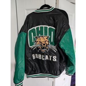 Ohio University Bobcats Quilt Lined Varsity Jacket Adult 2XL Steve & Barry's